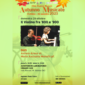 Autunno Musicale Il Violino fra 800 e 900 IG