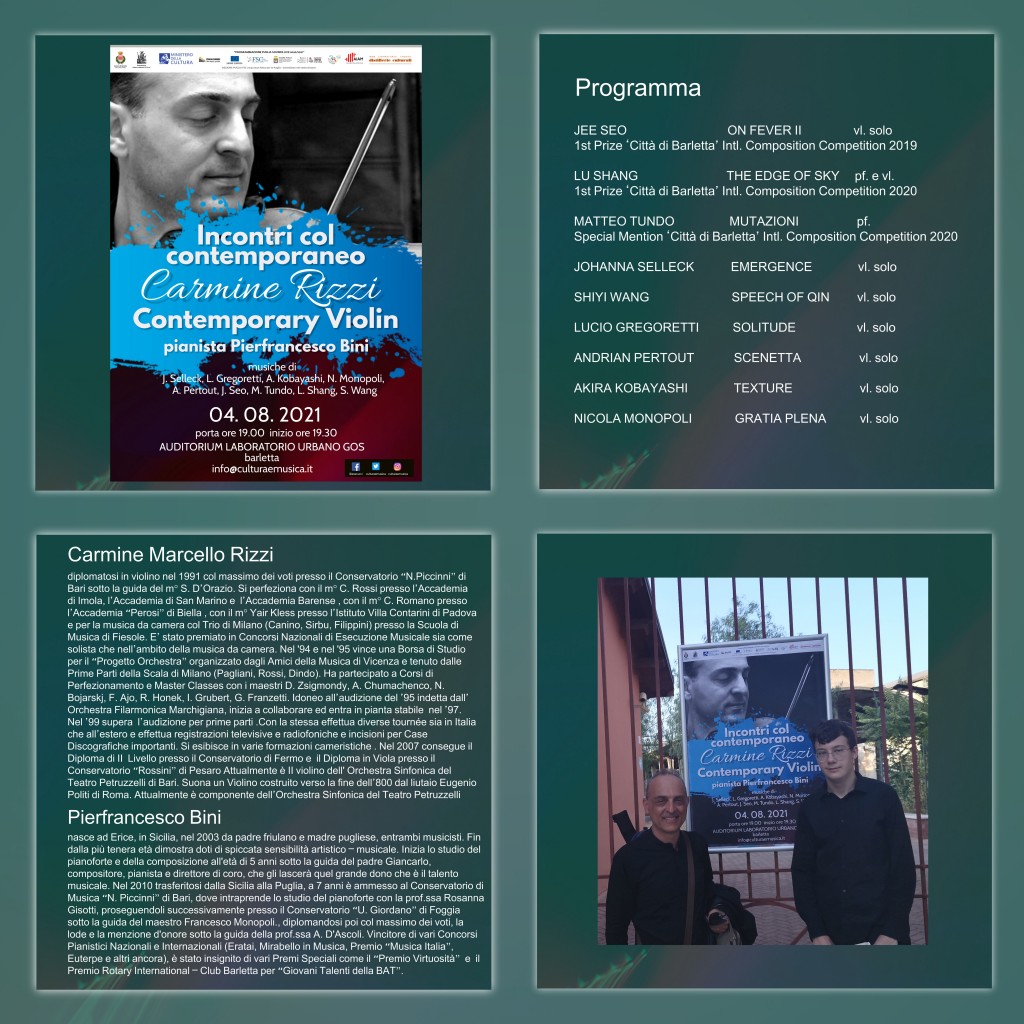 Programma completo 4 agosto 2021