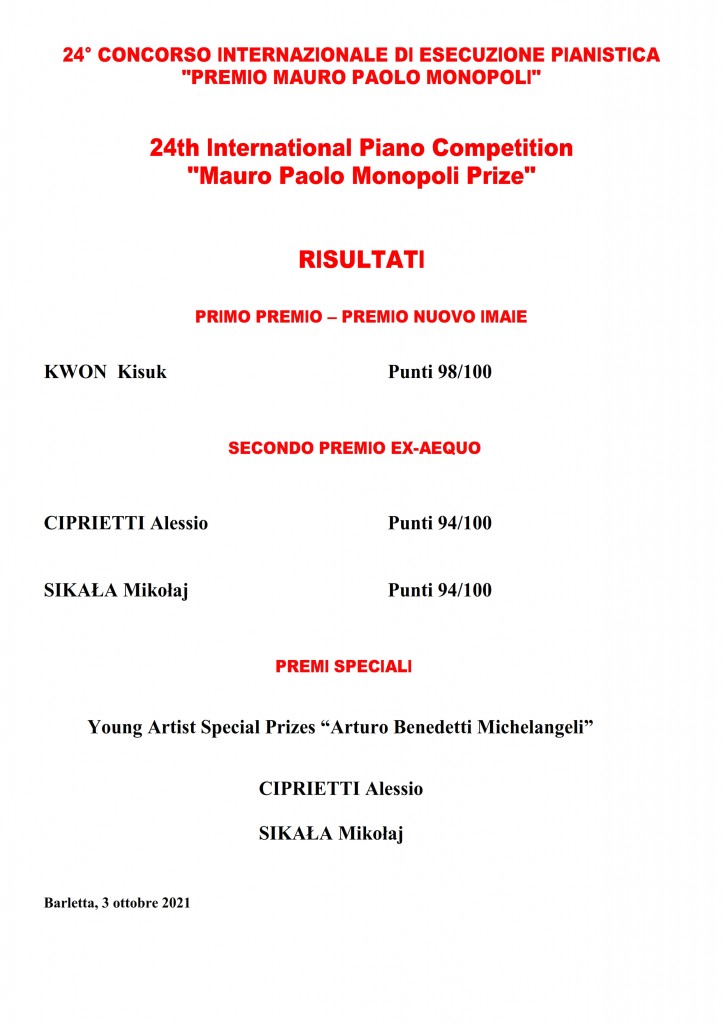 risultati 24.mo Concorso mpm d_001
