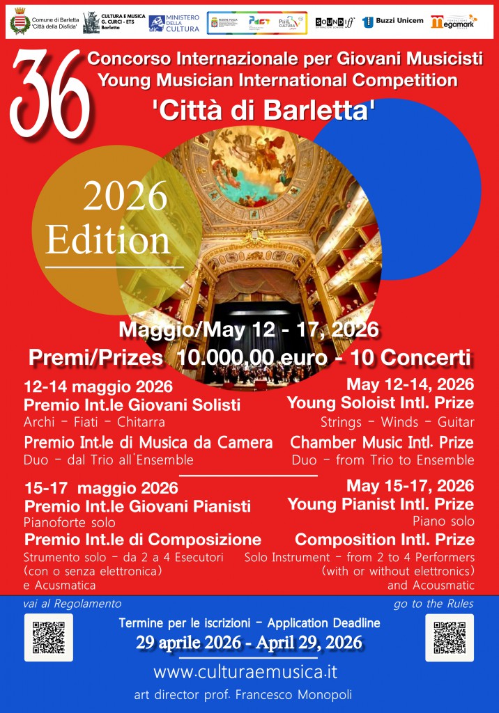 Manifesto Citt di Barletta 2026 70x100 con codici qr