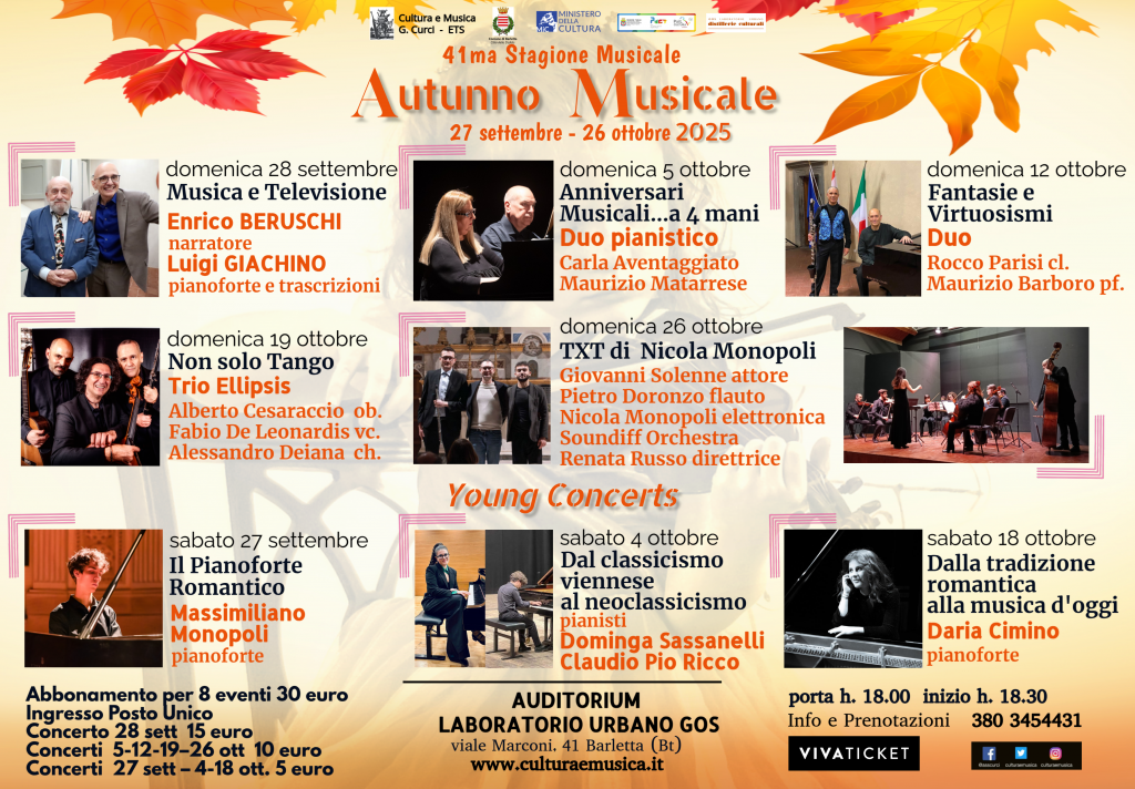 Autunno Musicale 2025 volantino
