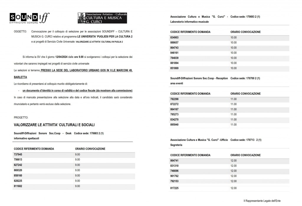 convocazione per il colloquio da pubblicare_curci - soundiff